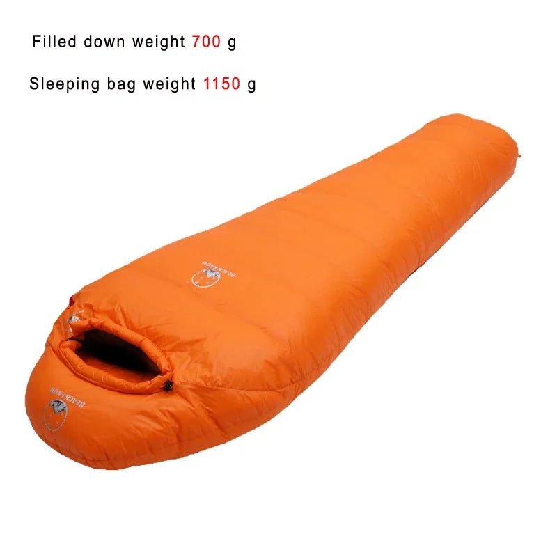 Goose Down Filled Adult Mummy Style Sleeping Bag