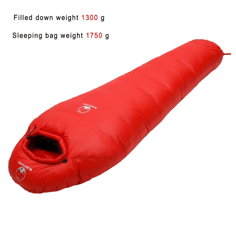 Goose Down Filled Adult Mummy Style Sleeping Bag