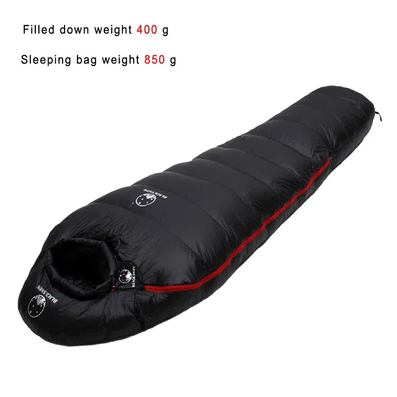 Goose Down Filled Adult Mummy Style Sleeping Bag