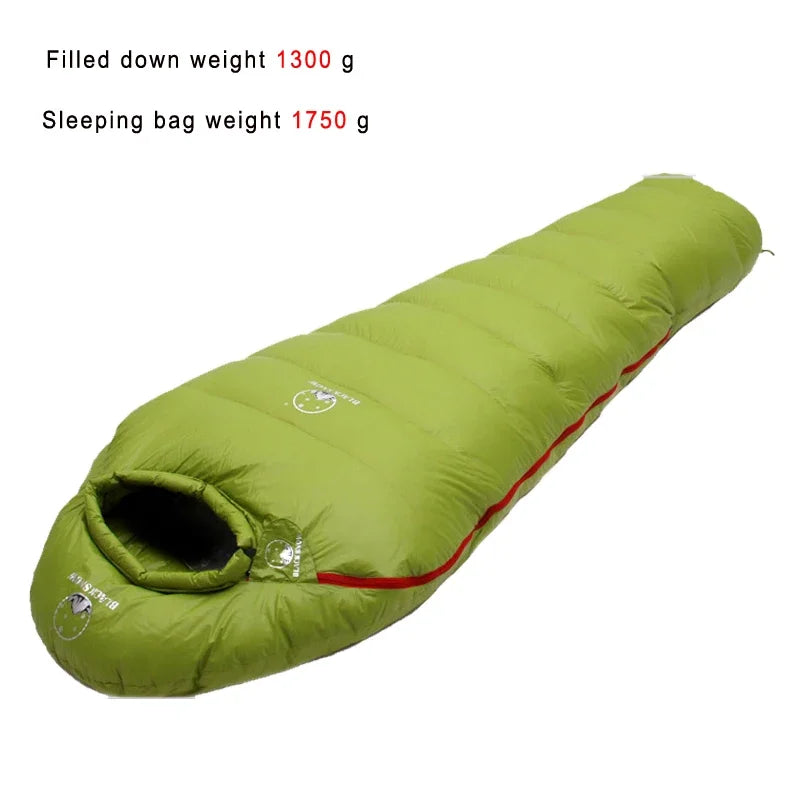 Goose Down Filled Adult Mummy Style Sleeping Bag