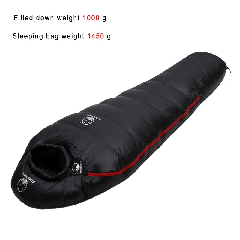 Goose Down Filled Adult Mummy Style Sleeping Bag