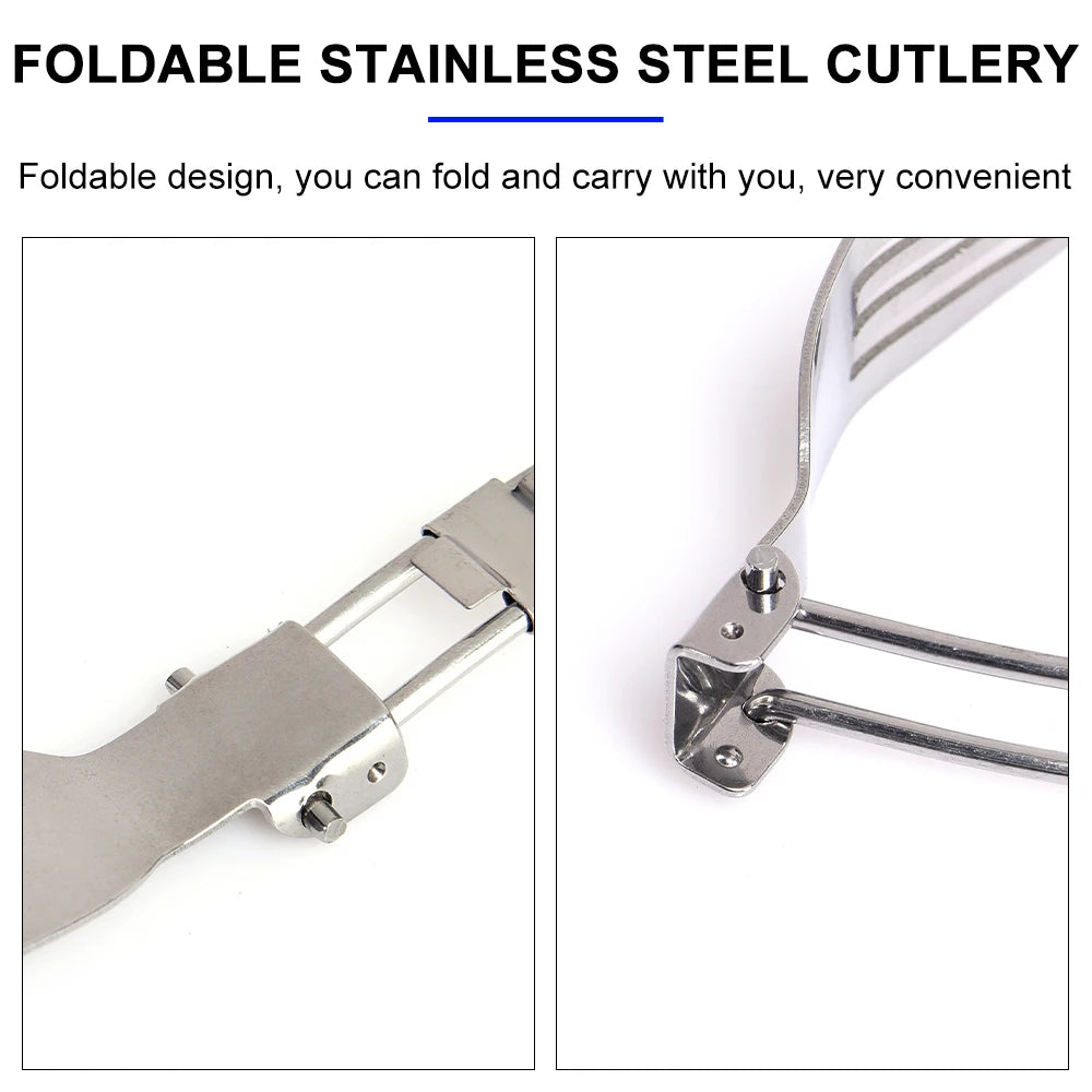 Foldable Stainless Steel Cutlery Set