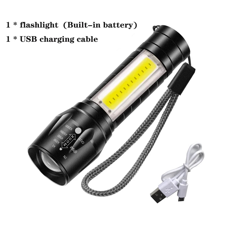 USB Rechargeable Mini LED Flashlight