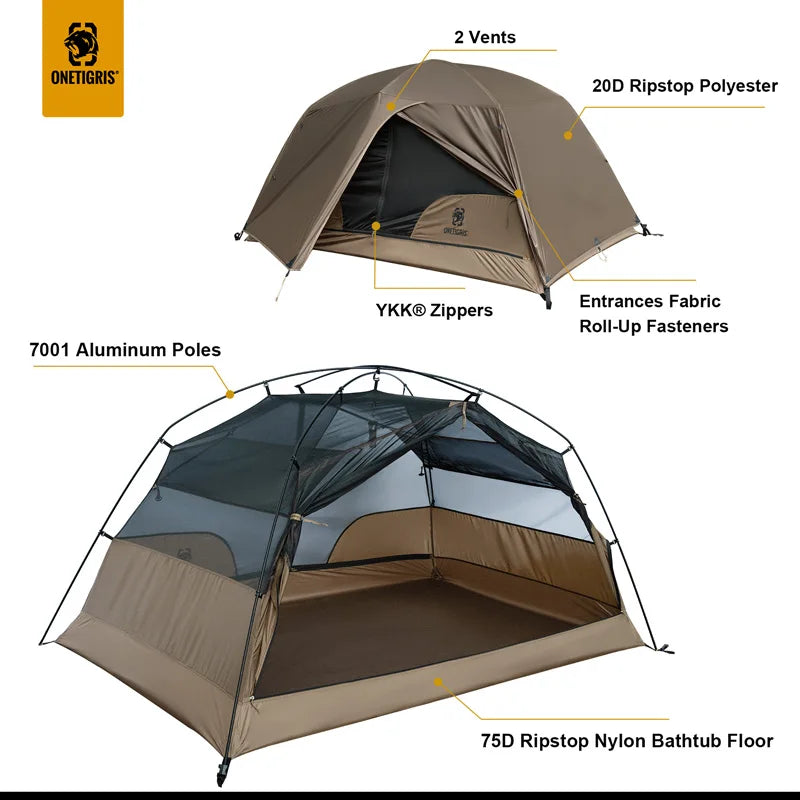 Easy Setup Instant 2 Person Camping Tent