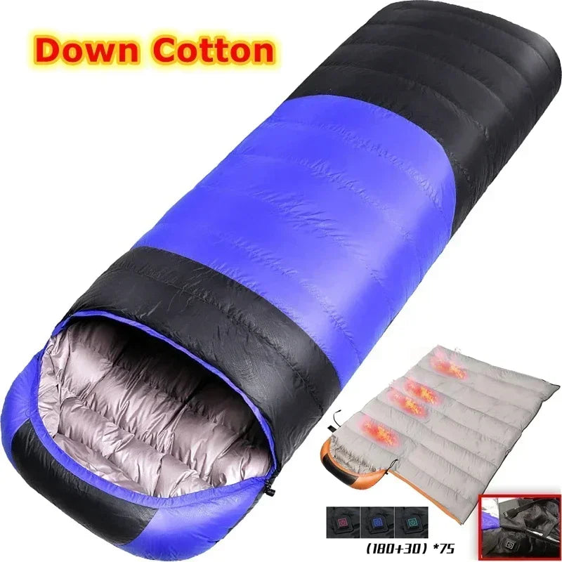 USB Heated Winter Camping Sleeping Bags